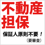 不動産担保保証人原則不要！